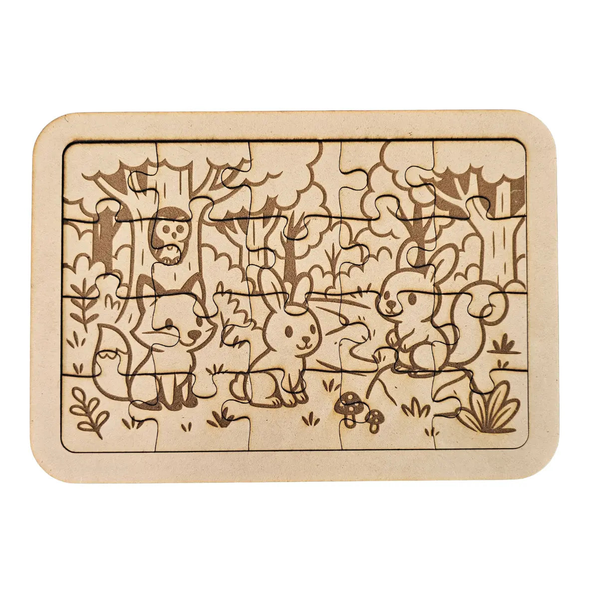 Rompecabezas Personalizado 20 Piezas 25x18 cm | Corte y Grabado Láser | RKhome