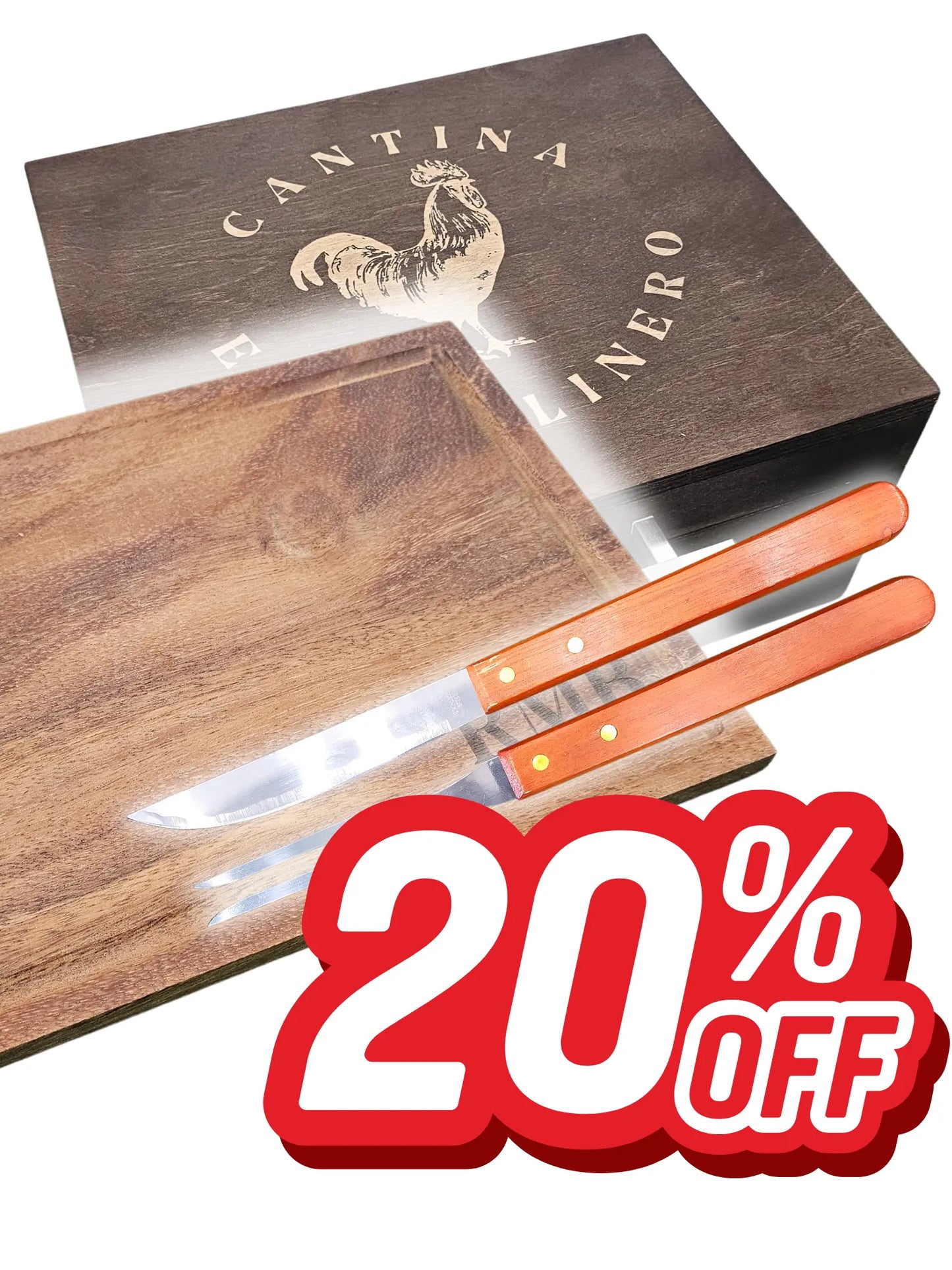 Kit Grill Box Caja de Pino