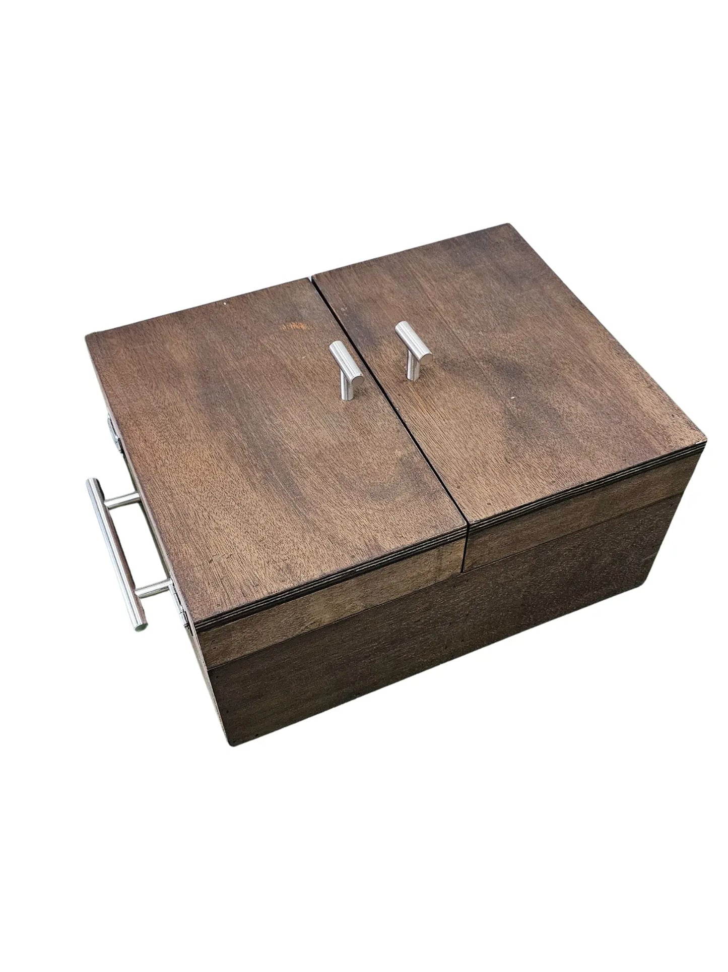 Caja de Okume de Doble Apertura