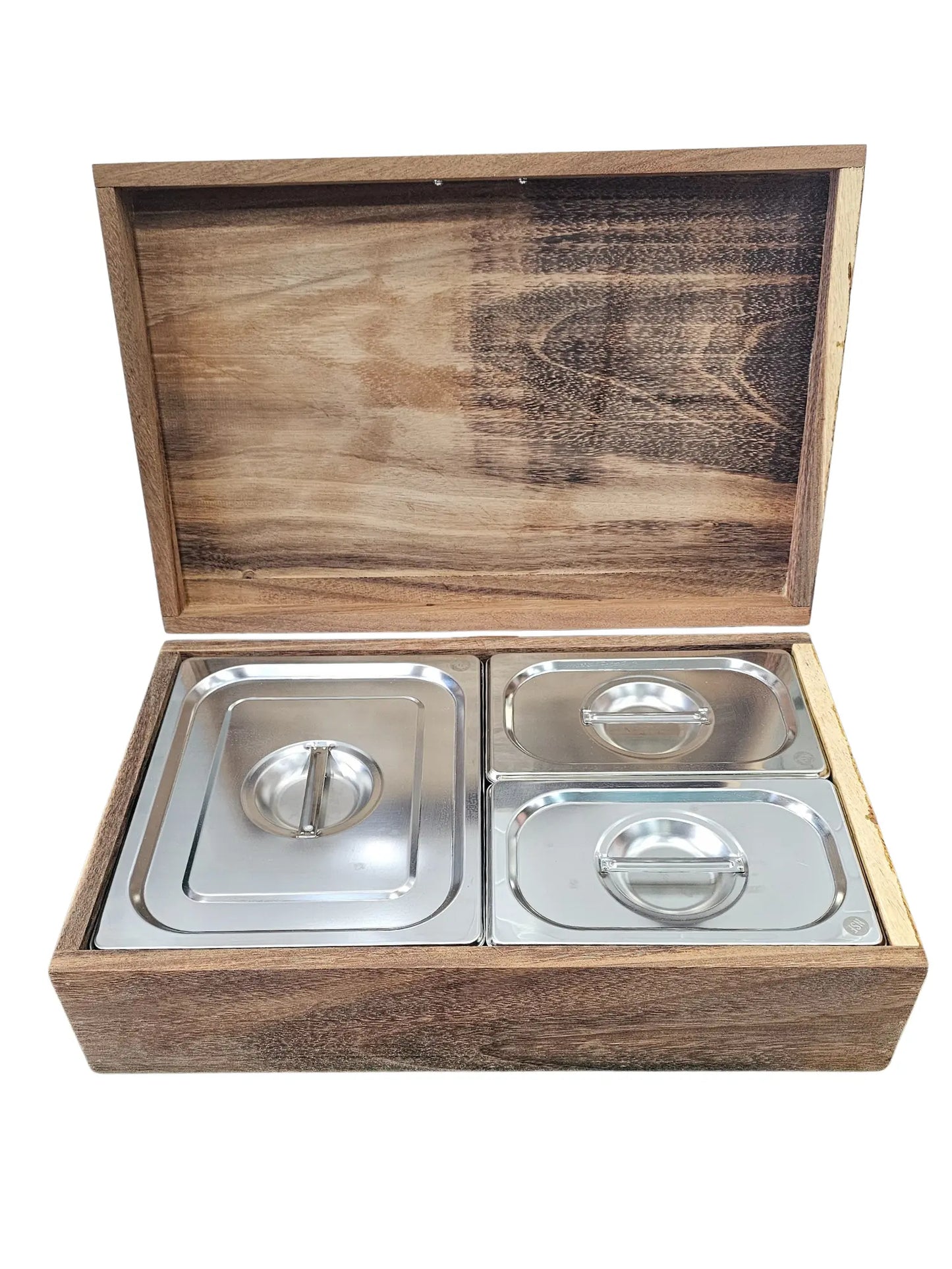 Caja de Parota Sólida para Eventos
