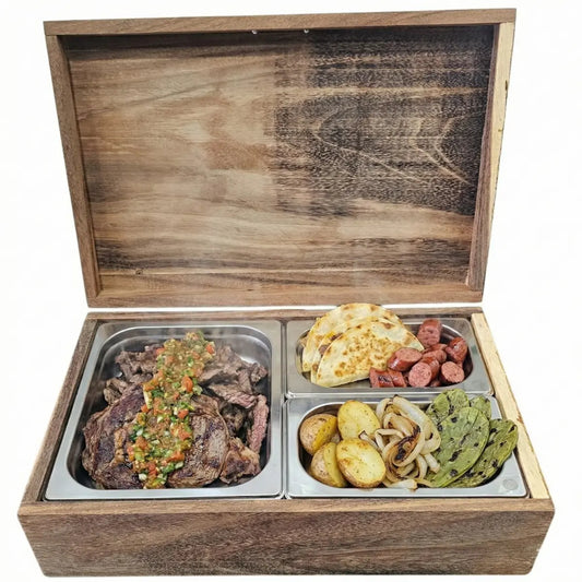 Caja de Parota Sólida para Eventos