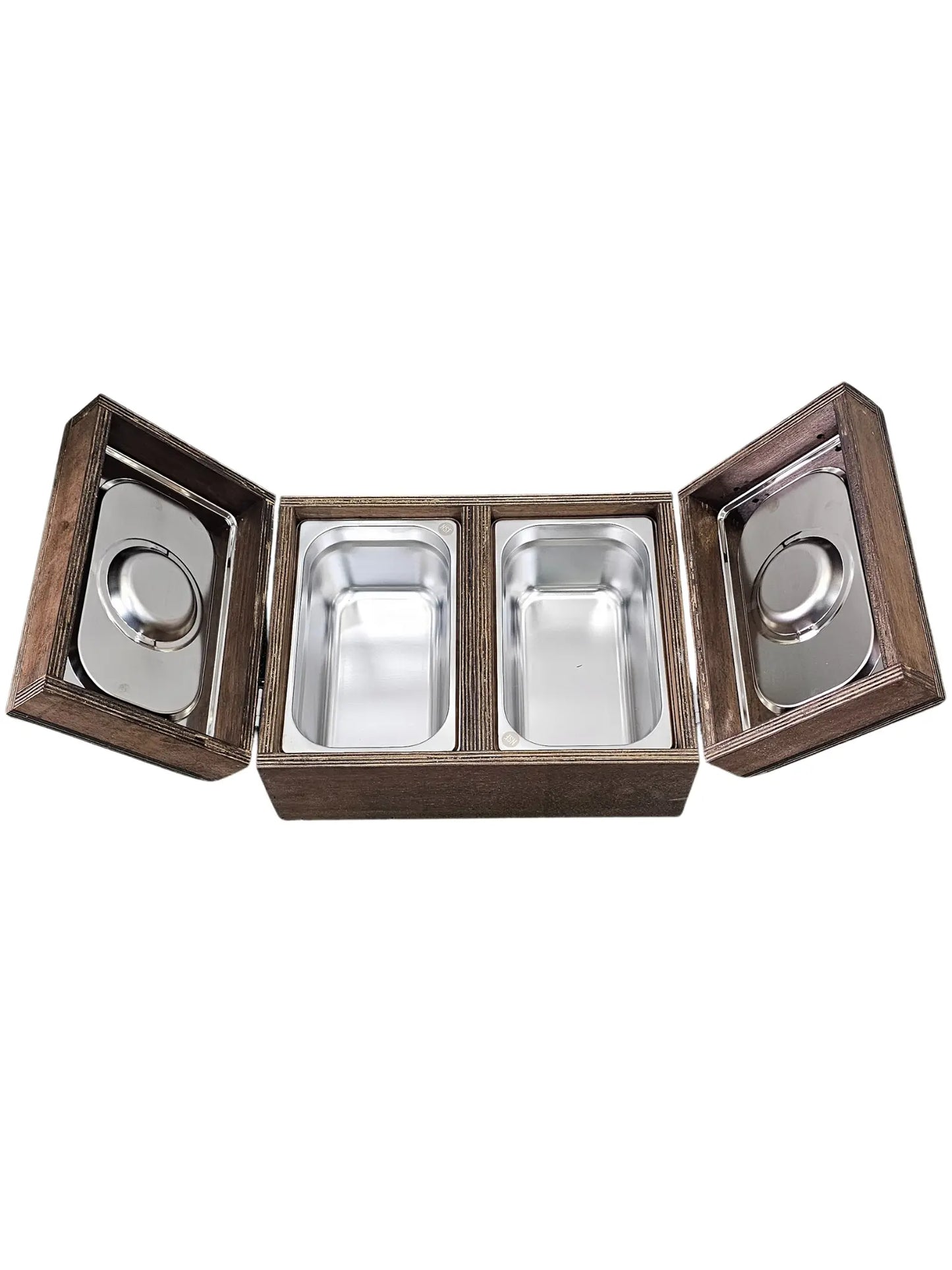 Caja de Okume de Doble Apertura