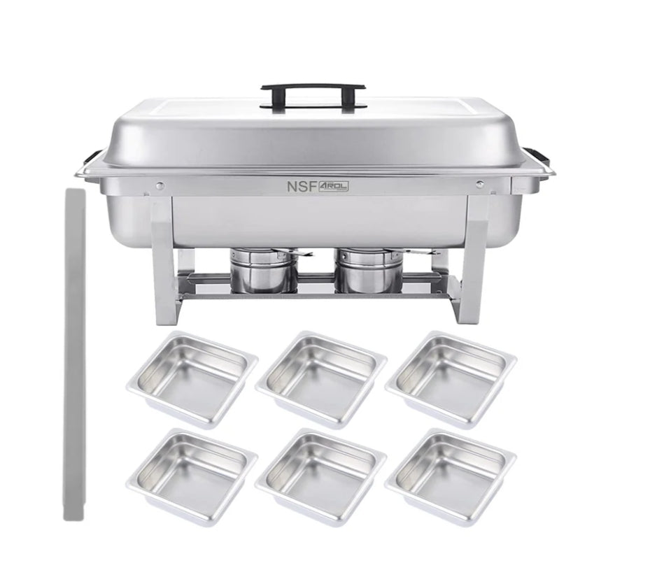Chafer Bufetera Plegable AROL 6 Insertos 1/6 | Certificación NSF | 9.5 Litros | RKhome