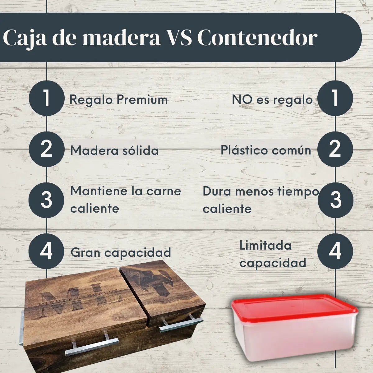Caja Mega de Madera de Nogal