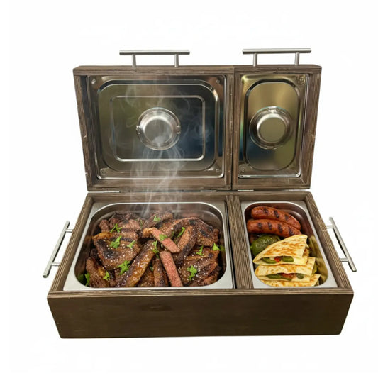 Kit Mega Caja Okume + Chafer 4 Insertos + Achuela | Eventos y Ranchos | RKhome