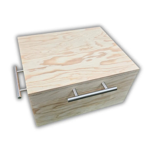 Caja de Pino Natural para Carne Asada | Grabado Láser Incluido | RKhome