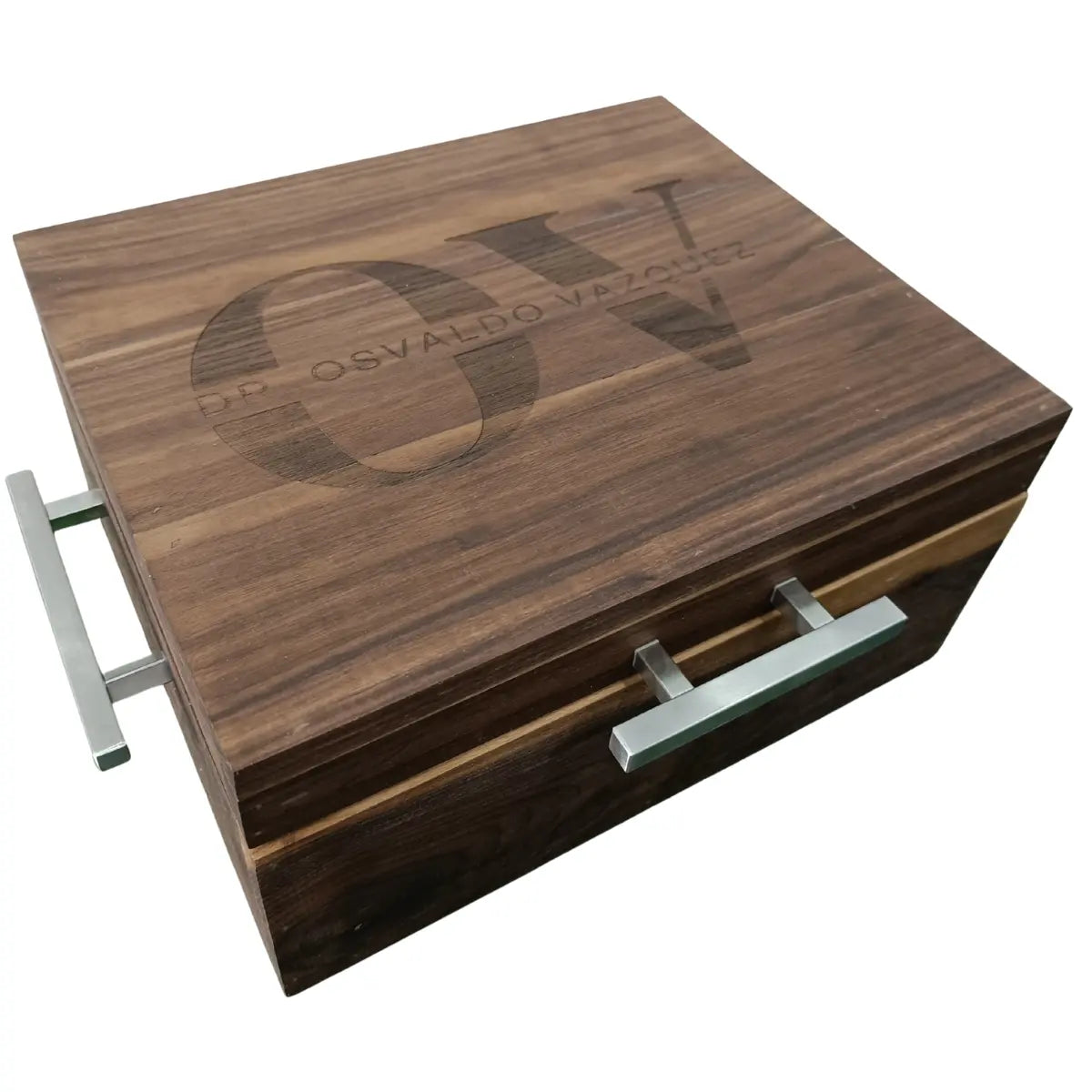 Caja de Madera de Nogal para Carne Asada sin Tabla de Picar | RKHome