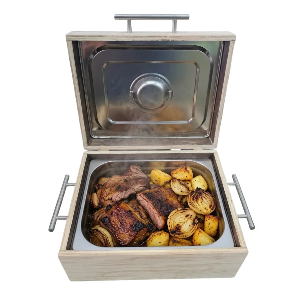 Kit Caja de Pino Natural + Tabla + Utensilios | Grabado Láser Incluido | RKhome