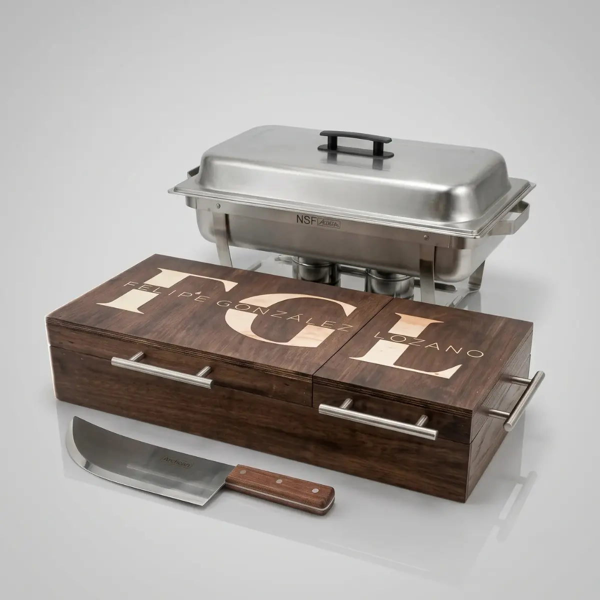 Kit Mega Caja Okume + Chafer 4 Insertos + Achuela | Eventos y Ranchos | RKhome