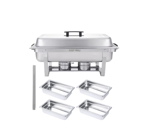 Chafer Bufetera AROL Plegable con 4 Insertos 1/4 | 9.5 Lts NSF