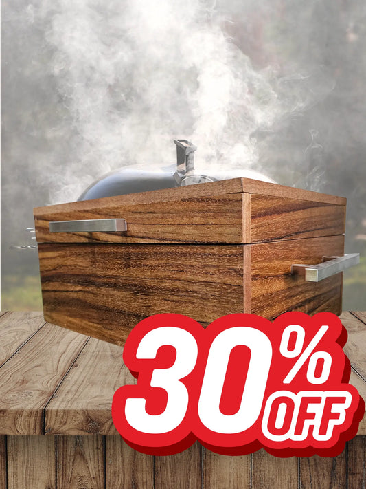 Caja de Madera Ligera Parota para Carne Asada