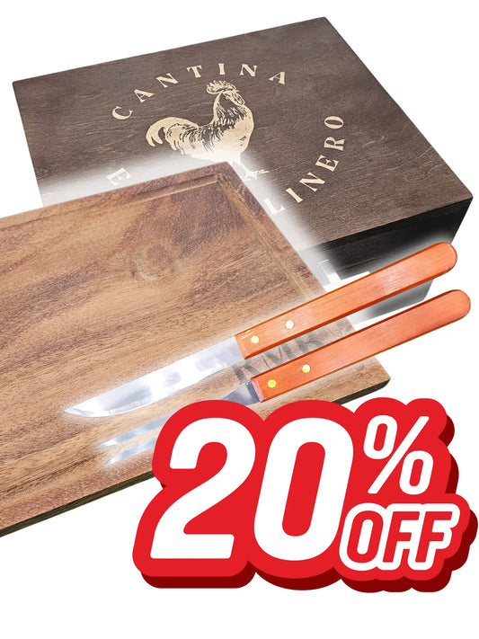 Kit Grill Box Caja de Pino