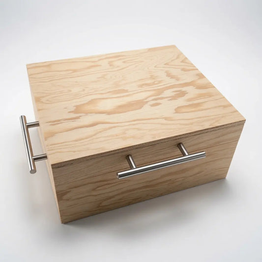 Caja de Pino Natural para Carne Asada | Grabado Láser Incluido | RKhome