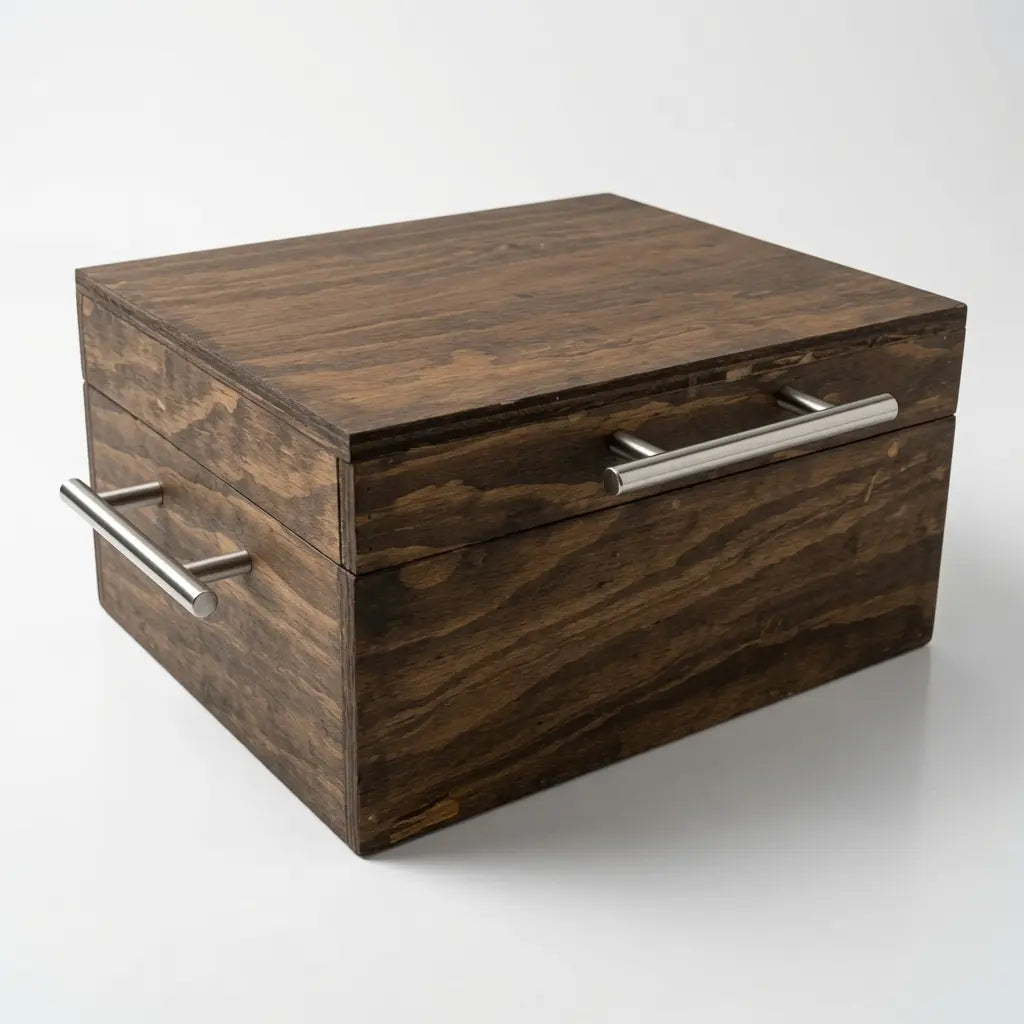 Caja de Pino Veteado para Carne Asada | Grabado Láser Incluido | RKhome