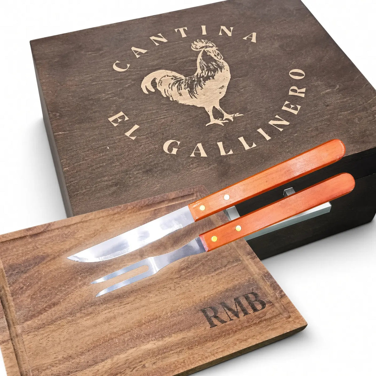 Kit Grill Box Caja de Pino