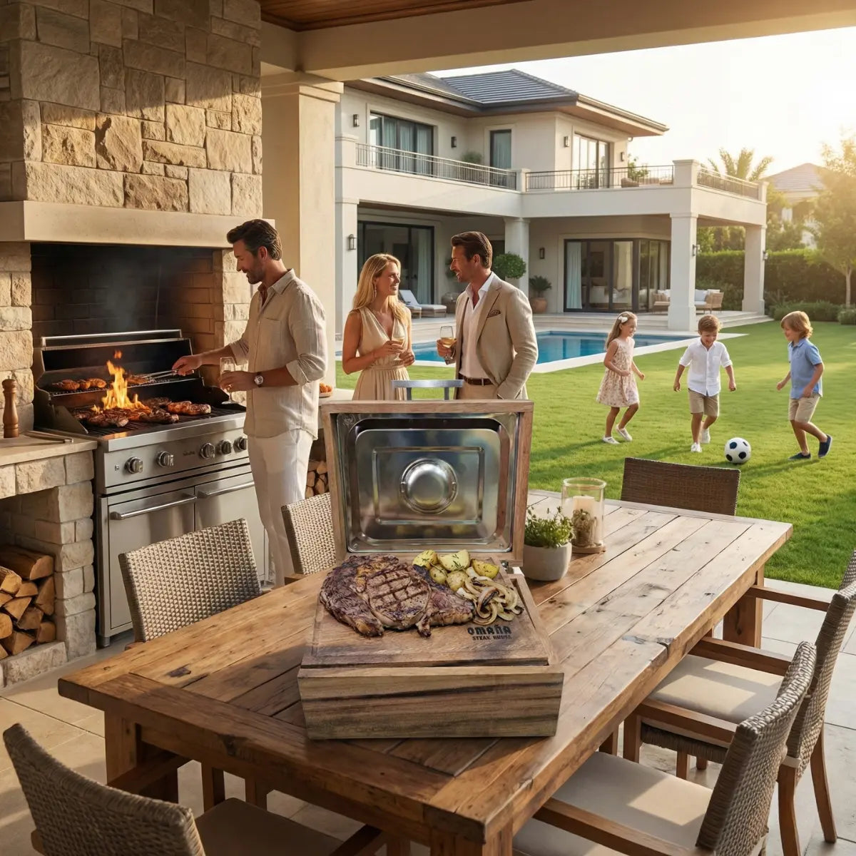 Caja Sencilla de Parota Sólida