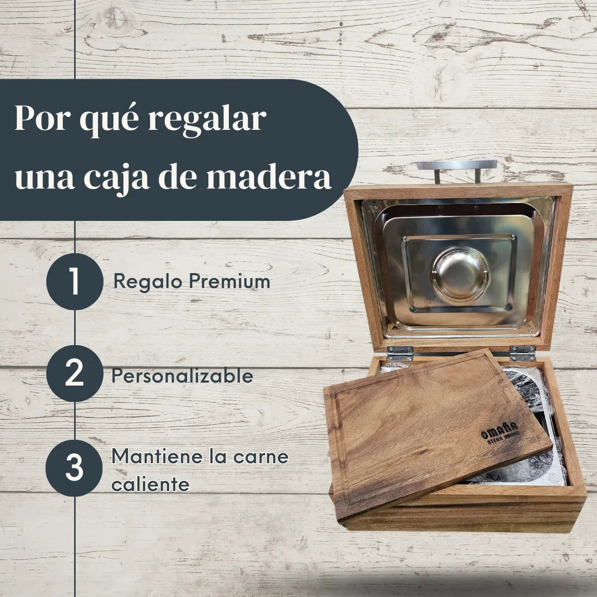 Caja Sencilla de Parota Sólida