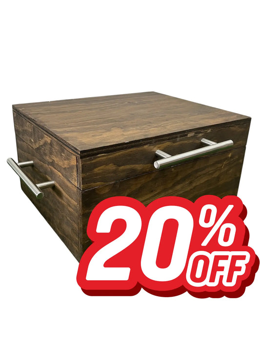 Caja de Pino Veteado