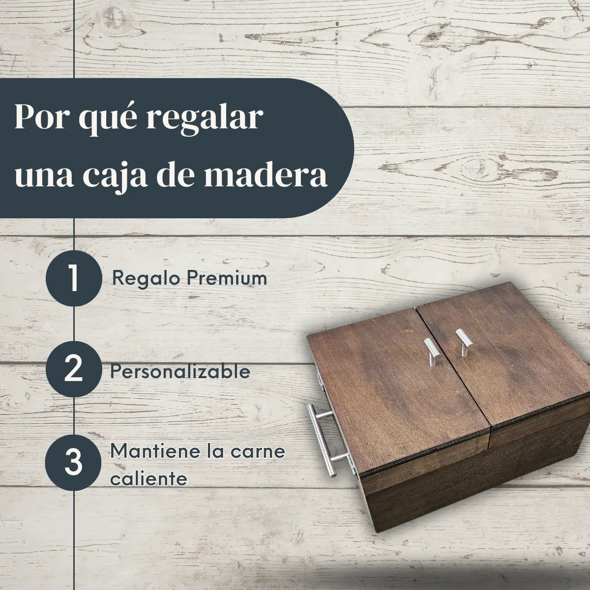 Caja de Okume de Doble Apertura