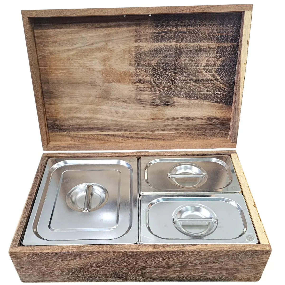 Caja de Parota Sólida para Eventos