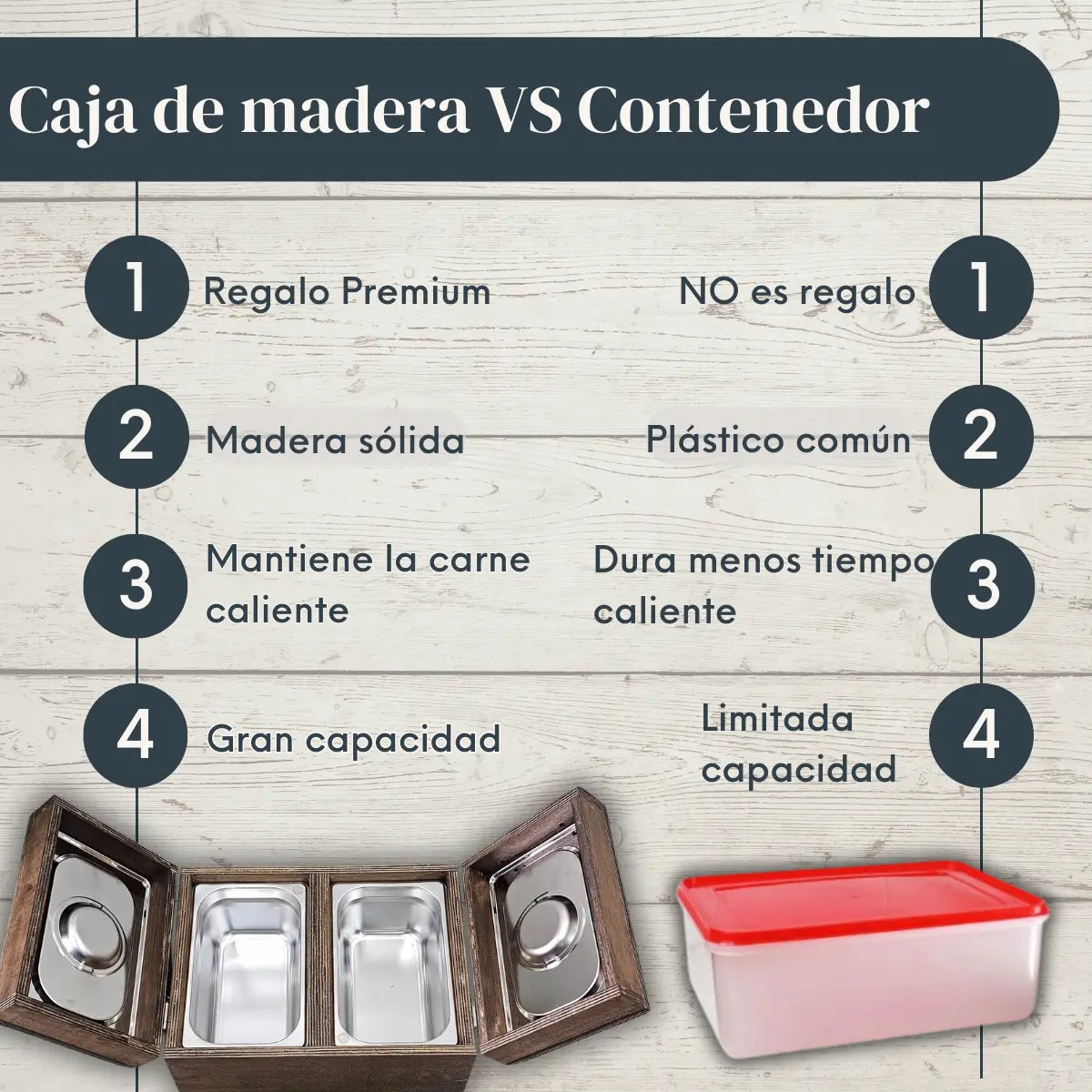 Caja de Okume de Doble Apertura