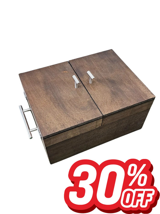 Caja de Okume de Doble Apertura