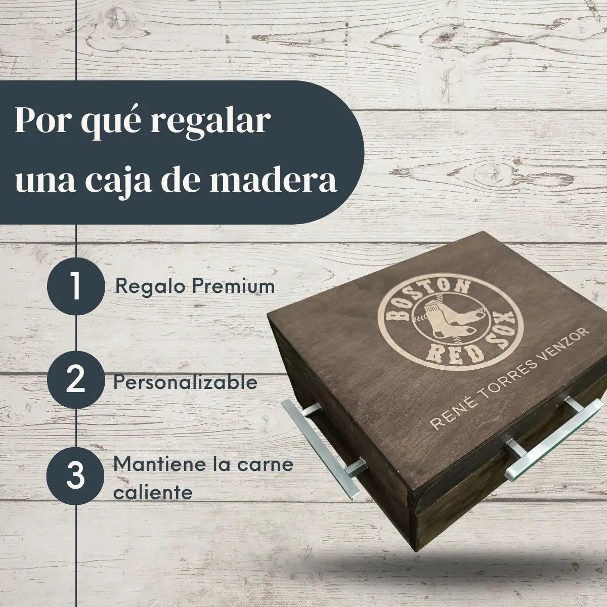 Caja de Madera de Pino