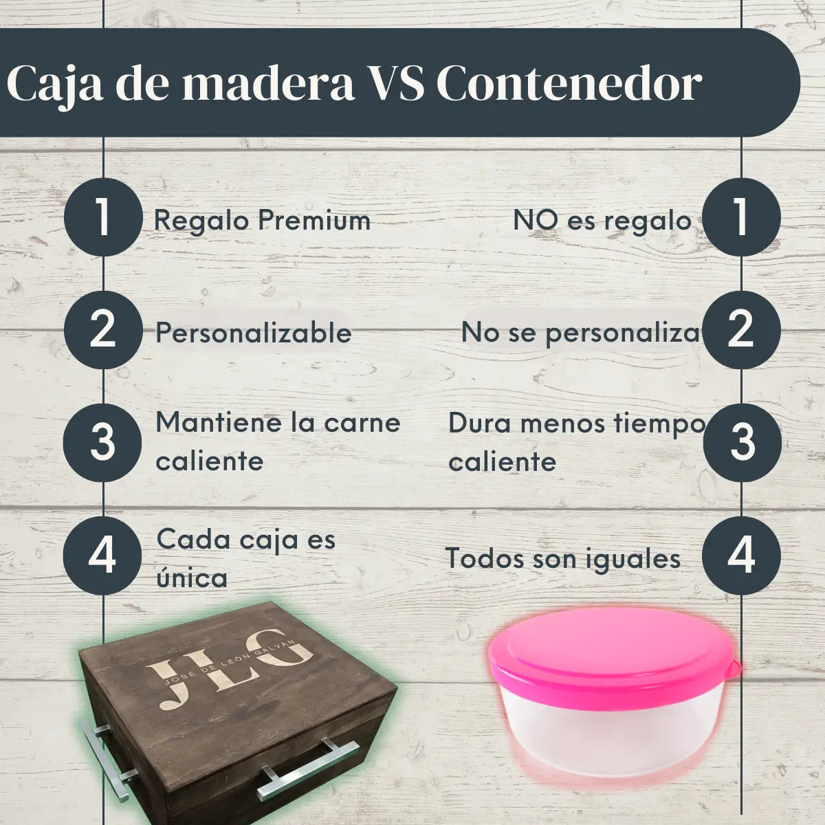 Caja de Madera de Pino