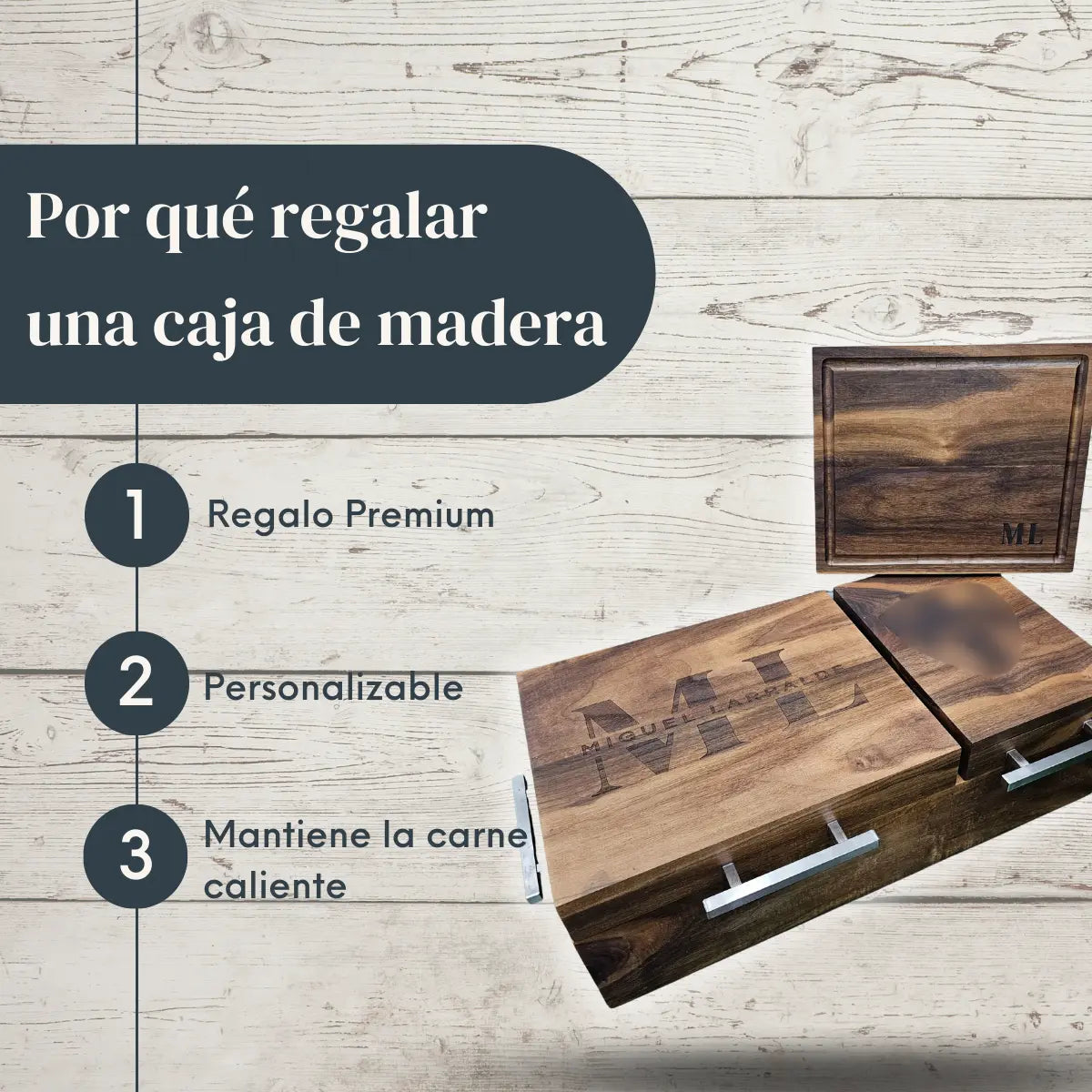 Caja Mega de Madera de Nogal