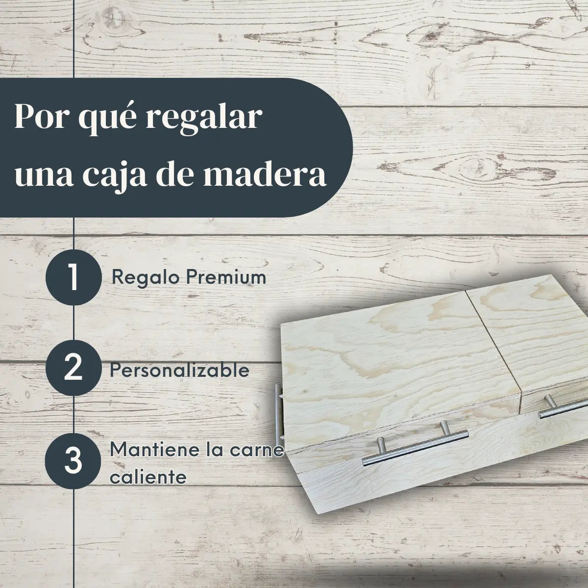 Caja Mega de Pino Natural